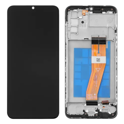 LCD ekran / displej za Samsung A037 Galaxy A03s + touchscreen + frame Black (Smaller Display Size).