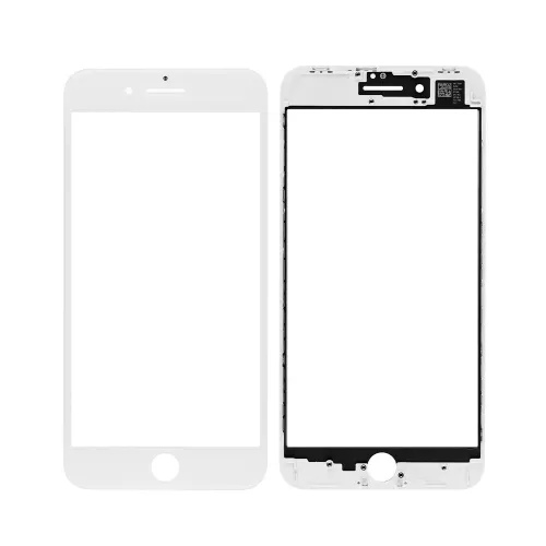 Staklo touchscreen-a + frame + OCA + polarizator za iPhone 8 Plus Belo CHO.
