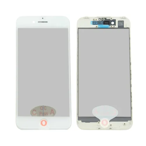 Staklo touchscreen-a + frame + OCA + polarizator za iPhone 7 Belo (Crown Quality).