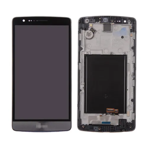 LCD ekran / displej za LG G3/D855+touch screen sivi+frame+vibro+zvucnik+hf konektor SPO SH.