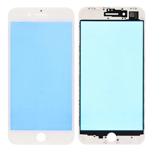 Staklo touchscreen-a+frame za iPhone 8 Plus belo AAA.