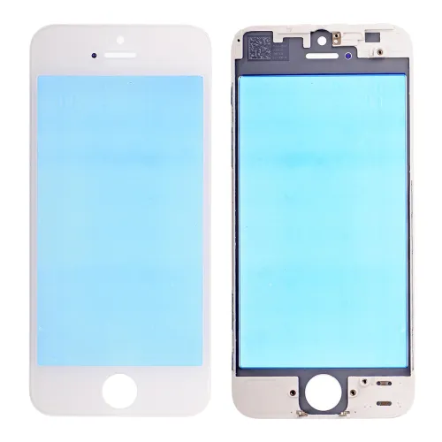 Staklo touchscreen-a+frame za iPhone 5 belo.