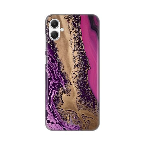 Silikonska futrola - maska print za Samsung A055 Galaxy A05 Purple Gold Marble.