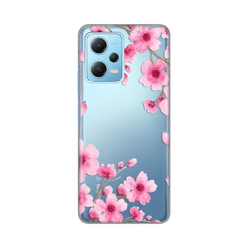 Silikonska futrola - maska print Skin za Xiaomi Redmi Note 12 5G (EU) Rose flowers.