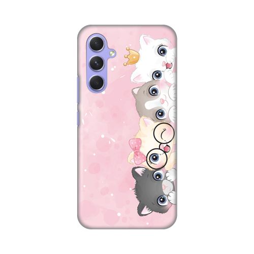 Silikonska futrola - maska print Skin za Samsung A546B Galaxy A54 5G Pink cats.