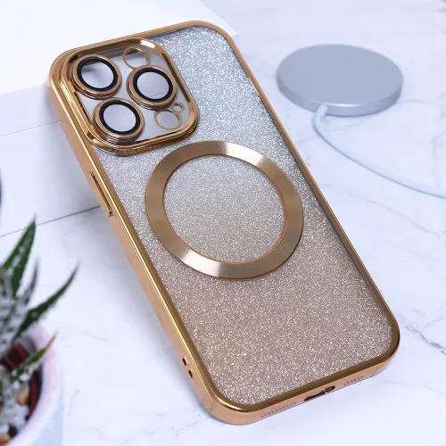 Futrola - maska Shine Magsafe za iPhone 14 Pro 6.1 zlatna.