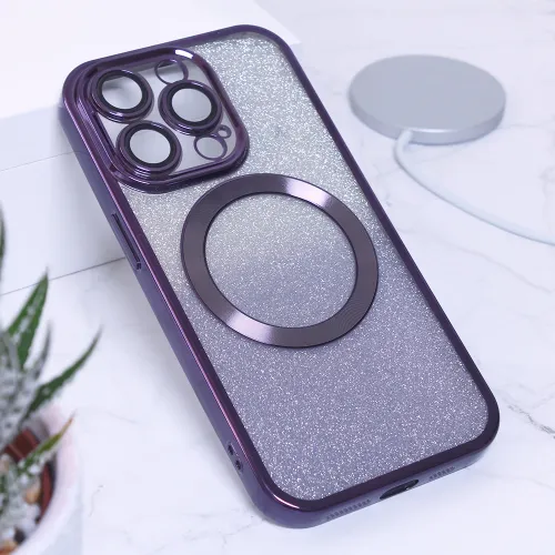 Futrola - maska Shine Magsafe za iPhone 14 Pro 6.1 ljubicasta.