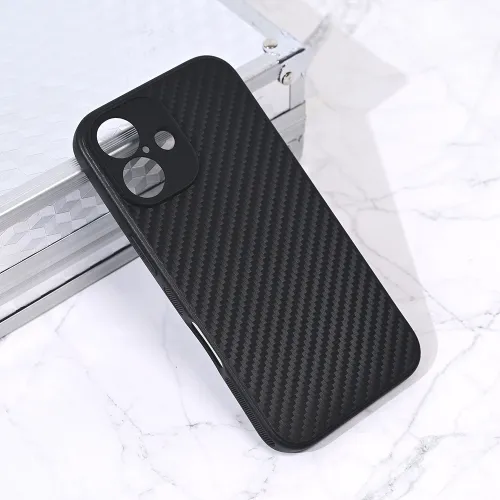 Futrola - maska Carbon fiber za iPhone 16 6.1 crna.