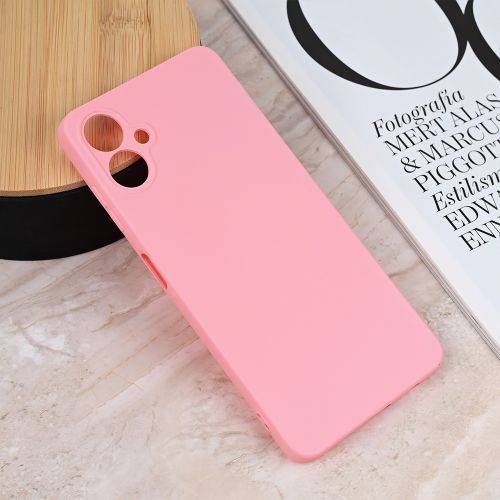 Futrola - maska Teracell Giulietta za Samsung A065F Galaxy A06 mat roze.