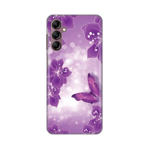 Silikonska futrola - maska print za Samsung A146B Galaxy A14 4/5G Butterfly And Flowers.