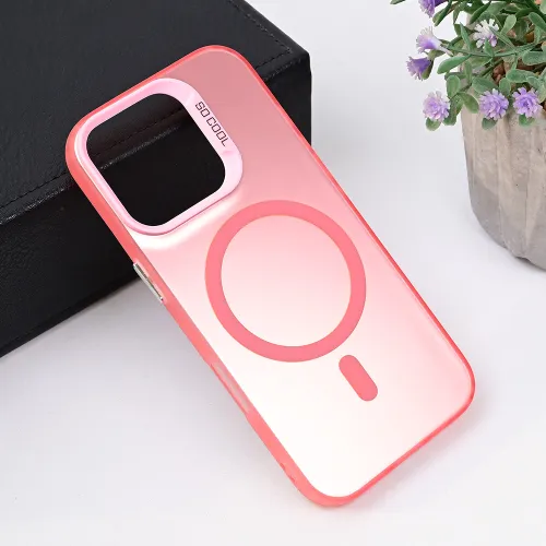 Futrola - maska Magsafe providna za iPhone 16 Pro 6.3 roze.