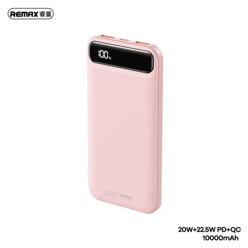 Power Bank prenosiva baterija Remax Bole Series RPP-520 PD20W+QC22.5W Fast Charging 10000mAh pink.