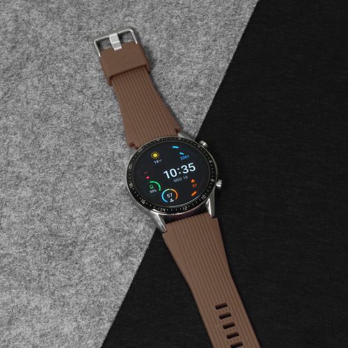 Narukvica relief za smart watch 22mm braon.