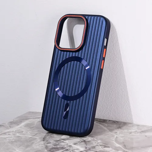 Futrola - maska Magsafe Stripe za iPhone 14 Pro 6.1 plava.