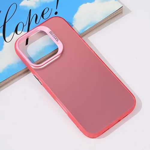 Futrola - maska providna za iPhone 16 Pro 6.3 roze.