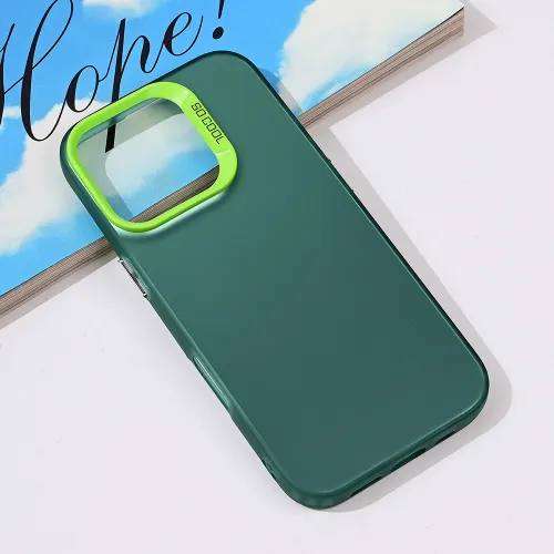Futrola - maska providna za iPhone 16 Pro 6.3 zelena.