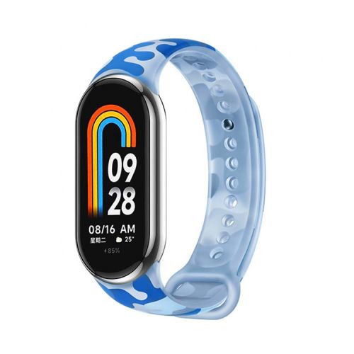 Narukvica za smart watch Xiaomi Mi Band M8/M9 maskirna plava.