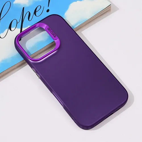 Futrola - maska providna za iPhone 16 Pro 6.3 ljubicasta.