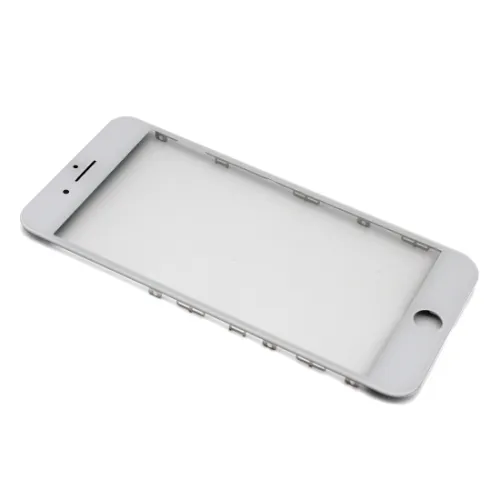 Staklo touchscreen-a za iPhone 7 Plus + frame + OCA stiker (Crown Quality) white (MS).