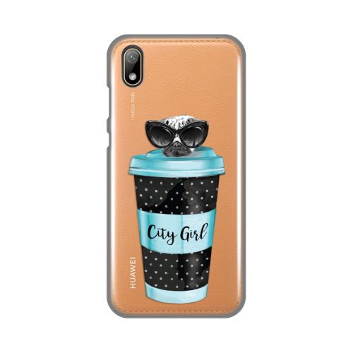 Silikonska futrola - maska print Skin za Huawei Y5 (2019)/Honor 8S 2019/2020 City Coffee.