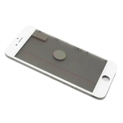 Staklo touchscreen-a za iPhone 8/Iphone SE 2020 sa frejmom + oca i polaroid white Original (MS).