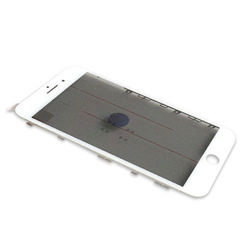 Staklo touchscreen-a za iPhone 8 Plus sa frejmom + oca I polaroid white Original (MS).