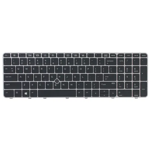 Tastatura za laptop HP 850 G3 sivi frame sa misem.