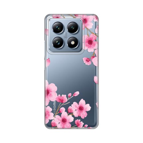 Silikonska futrola - maska print Skin za Xiaomi 14T Pro Rose Flowers.