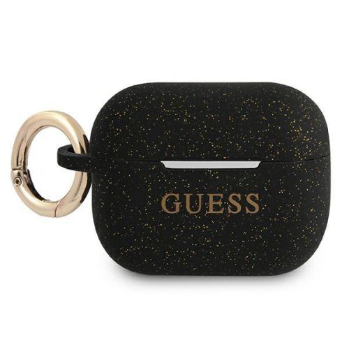 Futrola - maska Guess Airpods Pro Glitter crna (GUAPSGGEK).