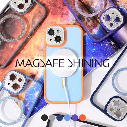 Futrola - maska Magsafe shining za iPhone 12 6.1 ljubicasta.