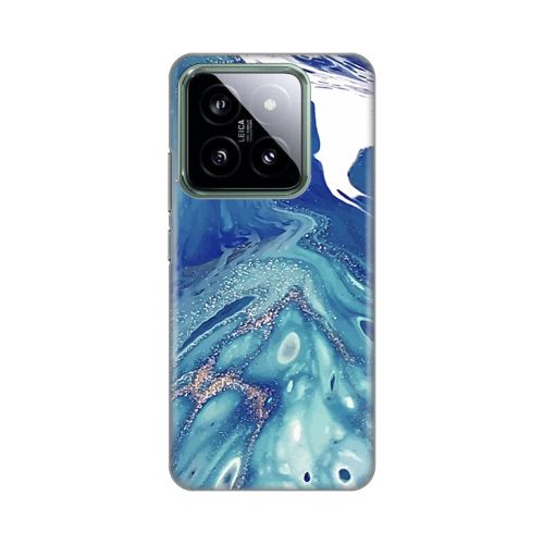 Silikonska futrola - maska print za Xiaomi 14 Blue Marble.