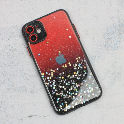 Futrola - maska Frame Glitter za iPhone 11 6.1 crna.