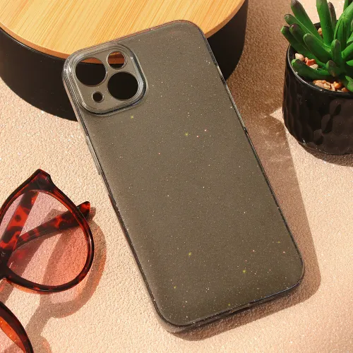 Futrola - maska Sparkle Dust za iPhone 13 6.1 crna.