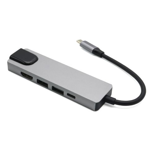 Hub Type-c na HDMI Type C 2xUSB3.0 LAN (5 u 1) (MS).