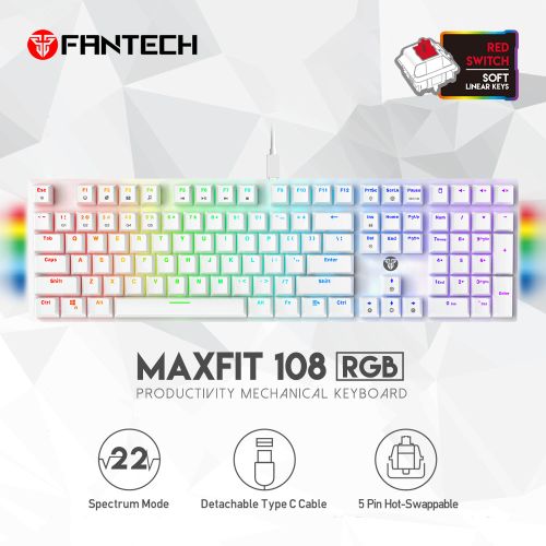 Tastatura Mehanicka Gaming Fantech MK855 RGB Maxfit 108 Space Edition (Red switch).