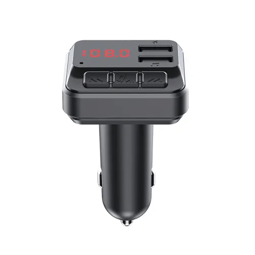 FM transmiter C6 USB Bluetooth 5.0 12-24V Slušalice handsfree crni.