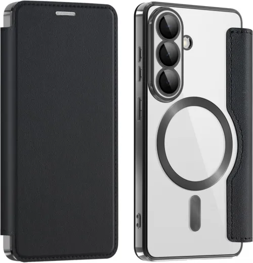 Futrola - maska Magsafe Lux Bi Fold za Samsung S941 Galaxy S26 crna.