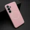 Futrola - maska PASTEL COLOR MagSafe za Samsung S936 Galaxy S25 Plus 5G roze (MS).
