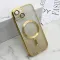Futrola - maska GLITTER MAGSAFE za iPhone 15 (6.1) zlatna (MS).