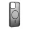 Futrola - maska PURO GRADIENT MAGSAFE za iPhone 15 (6.1) crna (MS).