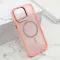 Futrola - maska SHINING MAGSAFE za iPhone 15 Pro Max (6.7) roze (MS).