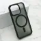 Futrola - maska SILKY MAGSAFE za iPhone 15 Pro (6.1) crna (MS).
