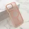 Futrola - maska SILKY MAGSAFE II za iPhone 14 Pro Max (6.7) roze (MS).