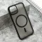 Futrola - maska SILKY MAGSAFE mat za iPhone 14 (6.1) crna (MS).