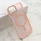 Futrola - maska SILKY MAGSAFE II za iPhone 14 (6.1) roze (MS).