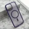 Futrola - maska SILKY MAGSAFE mat za iPhone 14 Pro Max (6.7) ljubicasta (MS).