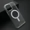 Futrola - maska STANDARD MagSafe za iPhone 15 Pro Max (6.7) providna (bela) (MS).