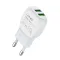 Kucni punjac LDNIO A2218 2xUSB 2.4A 12W Type-C beli (MS).