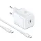 Kucni punjac Moxom MX-HC164 PD 20W Type-C na Type-C beli (MS).