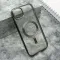 Futrola - maska providna ELEGANT MAGSAFE za iPhone 15 Plus (6.7) crna (MS).